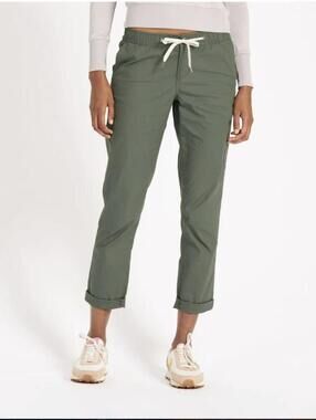 Vuori Ripstop Organic Cotton Trousers Green Size Small